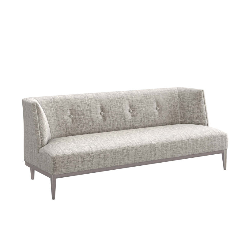 Canapé sans accoudoirs 80,5 po Chloe Condo, Tempête, Gris clair