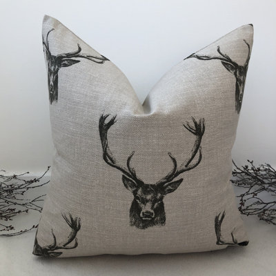 Abstract Brown Square Cushion Cover