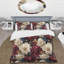 Motif botanique des pivoines de la Renaissance - ensemble de housse de couette floral - microfibre de polyester-74326266