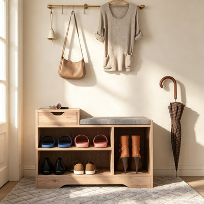 5 Pair Shoe Storage Bench
