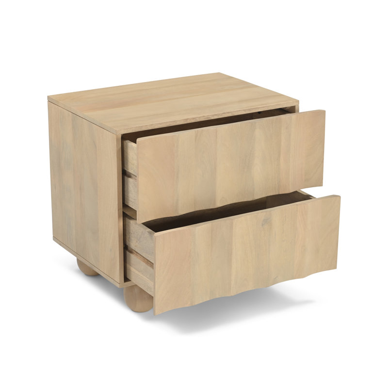 Table de chevet Lulu - Chêne blond, Blonde Oak
