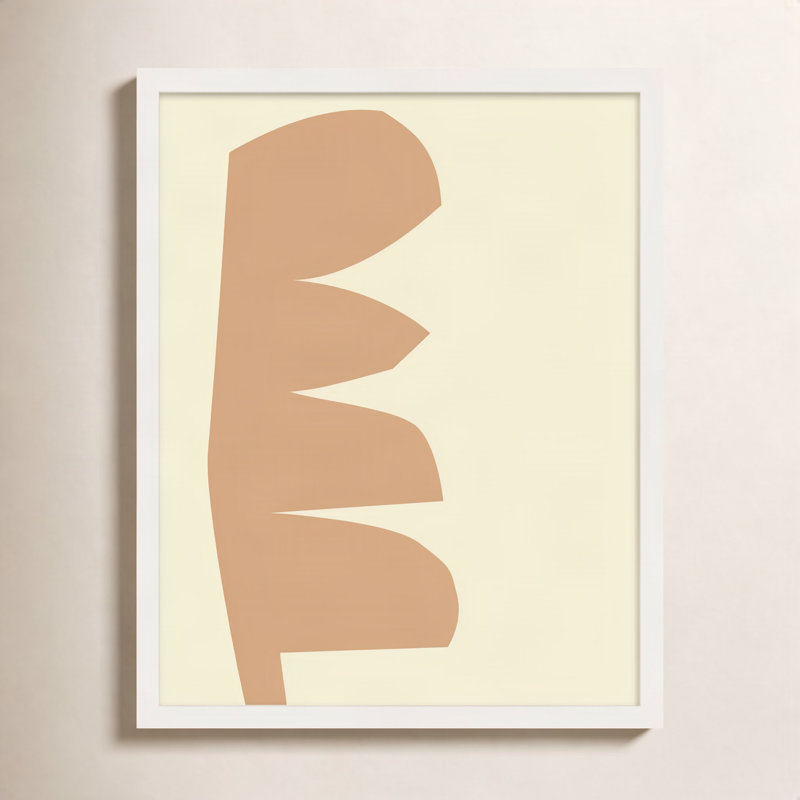 Oline Composant 2 par Michael Kempen - Art mural encadré, H 50 po x l 40 po x P 1,25 po, Cadre blanc