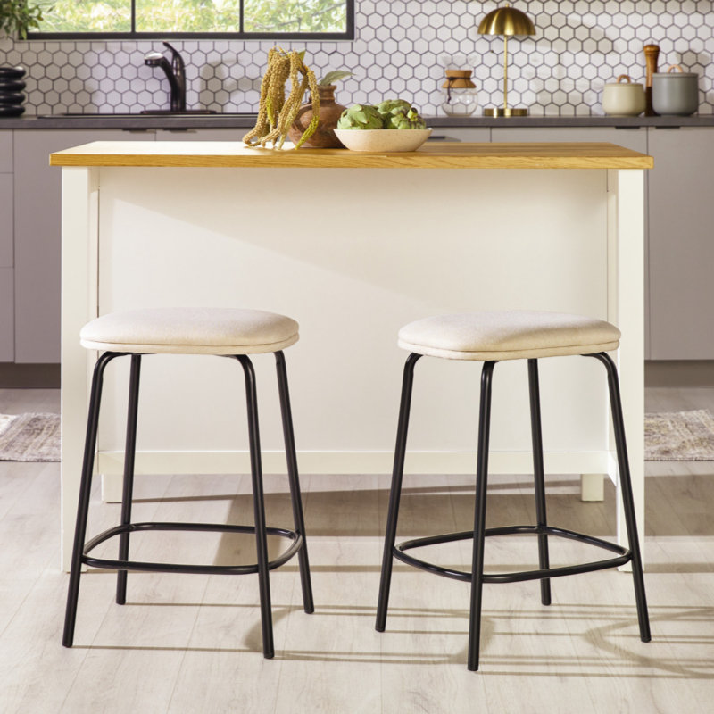 Chaise d'appoint en acier, Ivoire