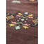 Tapis unique brun / aubergine / noir 5 pi 5 po x 14 pi 7 po Bessarabian