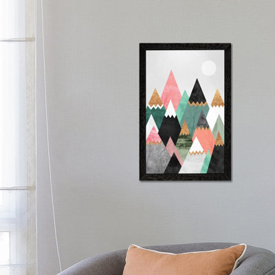Pretty Mountains - Floater Frame Print on Canvas