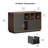 Crain 39"W - Modern Storage Cabinet With Drawer, Adjustable Shelves And Open Storage For Home Office-675346168