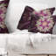 Coussin lombaire à fleur arrondie floral