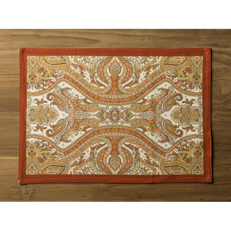 Récapitulatif de coton 19 po Kashmir Paisley
