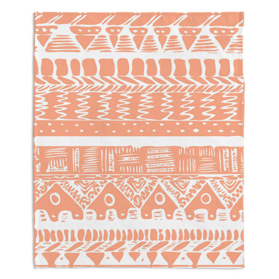 Jeté corail boho 