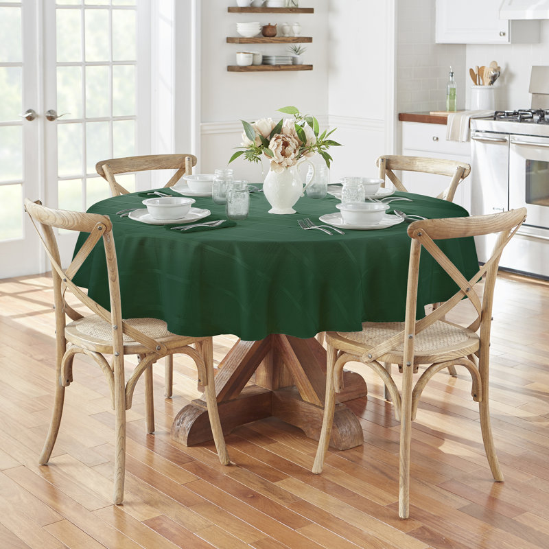 Nappe Ramiro Elegance, Rond 90 po x l 90 po, Vert houx
