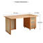 Bureaux modernes en bois massif avec rotin et tiroirs-1297009101