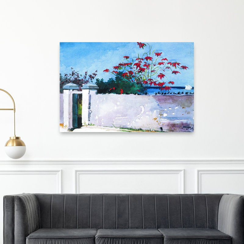 A Wall, Nassau, 1898 Classic Abstract Contemporary Coastal Ocean Wall Art Print by Winslow Homer - 1 Piece Wrapped Canvas Wall Art