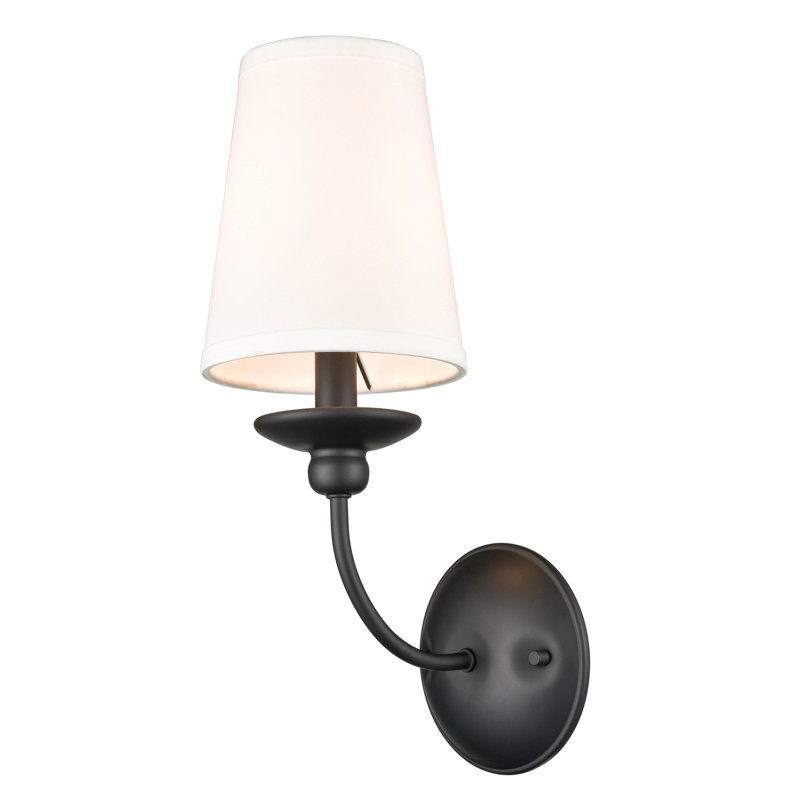 Armed Sconce, Matte Black