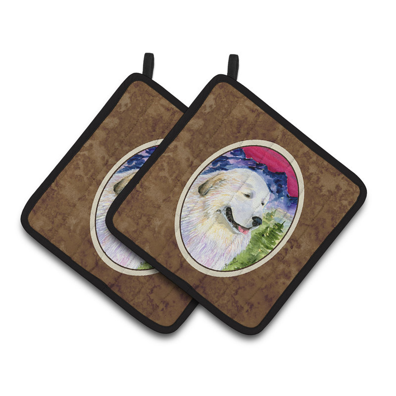 Caroline's Treasures Great Pyrenees Polyester Potholder