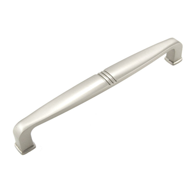 Poignée barre 6 po Alder, Nickel satiné
