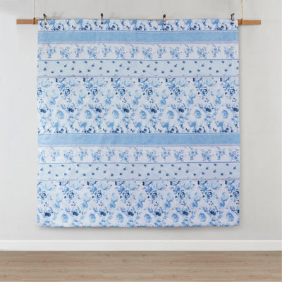 Floral Striped Duvet Cover Set