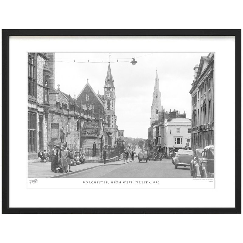 Dorchester, High West Street C1950 by Francis Frith - Single Picture Frame Print, 40cm H x 50cm W x 2.3cm D