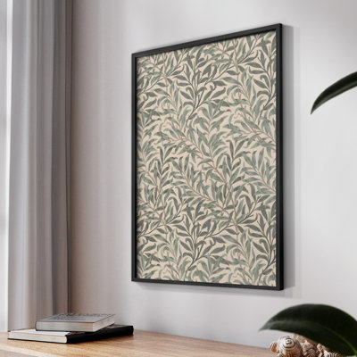 Reproduction abstraite vintage sur toile, encadrée