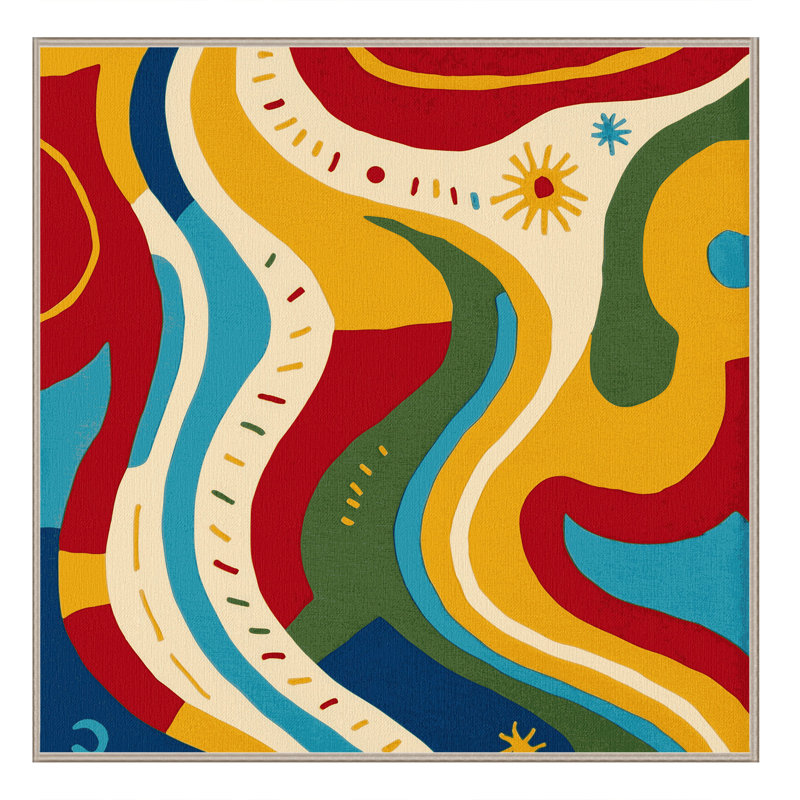 Feisty Glow Rug, Square 6'
