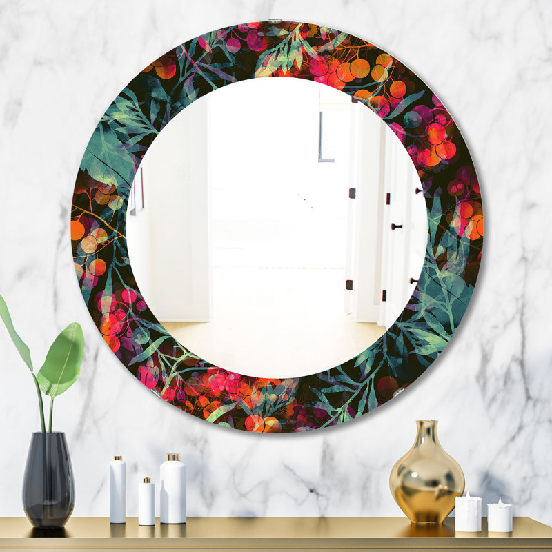 Miroir mural Obsidian Bloom 27, H 31,5 po x l 23,7 po