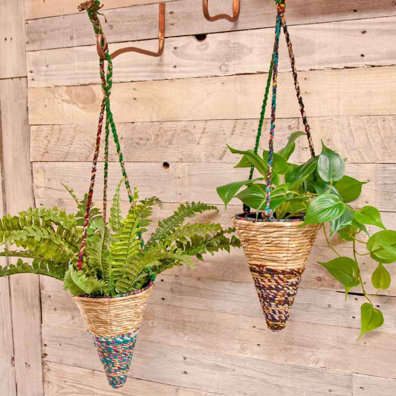 Petit panier à plante suspendu Artisan