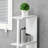 Freestanding Tall Bathroom Linen Tower Storage Cabinet With 2 Open Shelves And 2 Door For Added Storage And Utilizing Unused Spaces