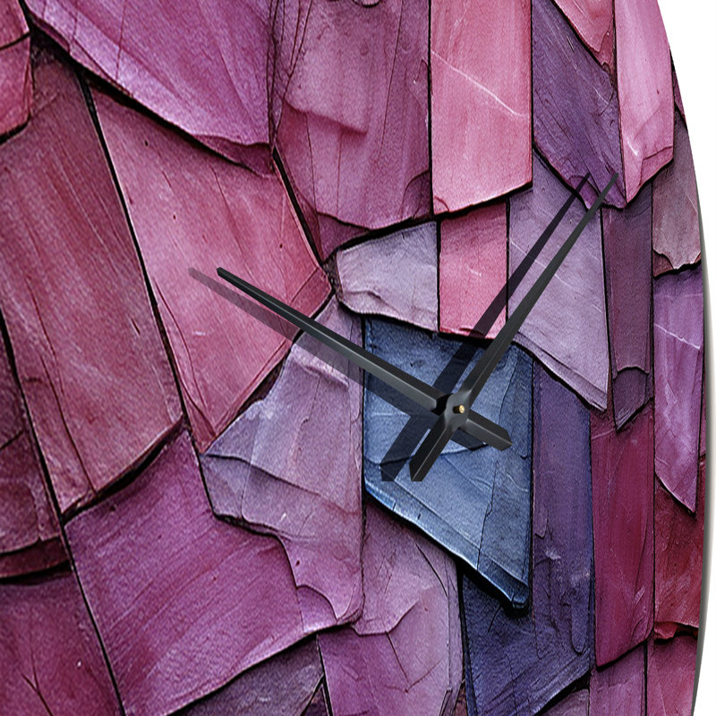 Horloge murale mauve, Grand