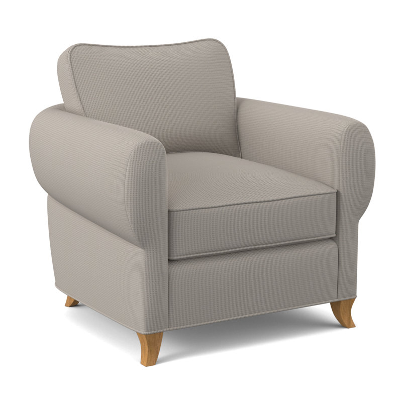 Cocoon Sunbrella® Boucle Armchair, Venice Navy 100% Polyester, Amber