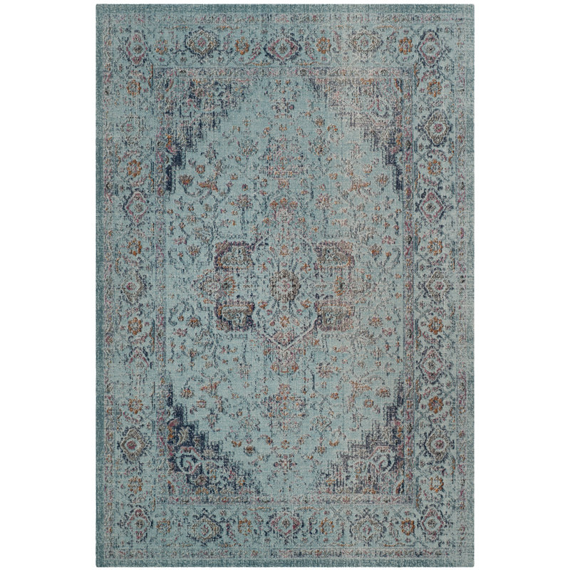 Zariyah Oriental Cotton Hand Woven Area Rug, Rectangle 91 x 152 cm