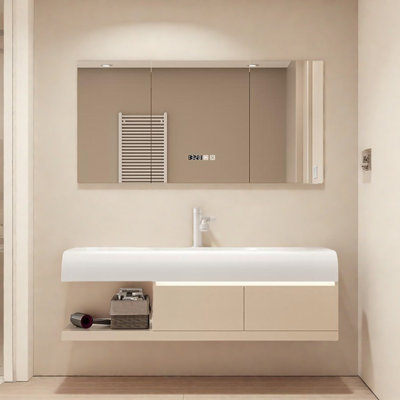 French light luxury cream-style bathroom cabinet