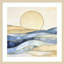 «A Golden Landscape II» par Andrea Haase, impression sur bois encadrée-100672505