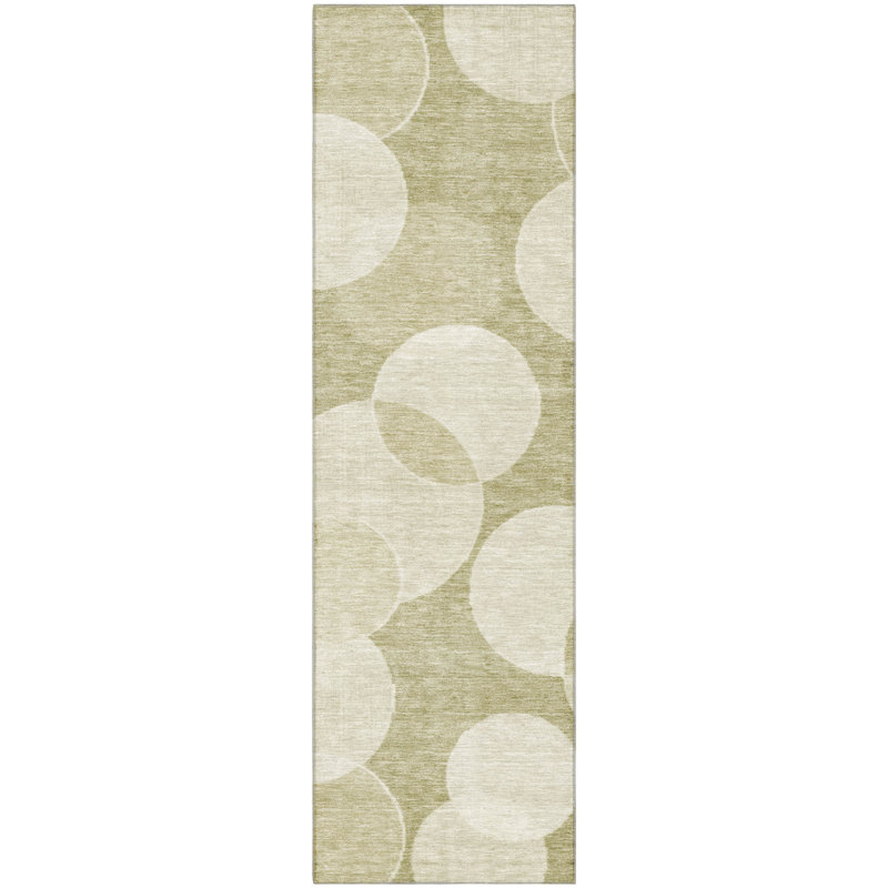 Premium Machine Washable Lubbers AMF1751 Geometric Rug, Runner 2'3" x 7'6"