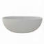 Baignoire profonde de 55 po à surface solide blanc mat avec contour antidérapant