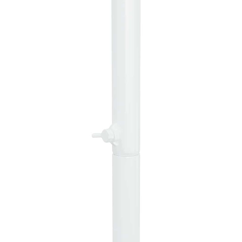 120cm W x 40cm D Steel Arbour, White