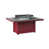 Hammered Top Stainless with Scarlet Red Base
