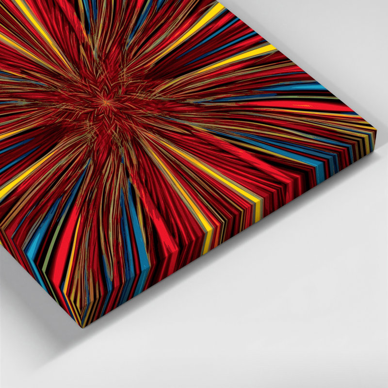 Op Art 39 Brown Canvas Wall Art, 12" H x 12" W