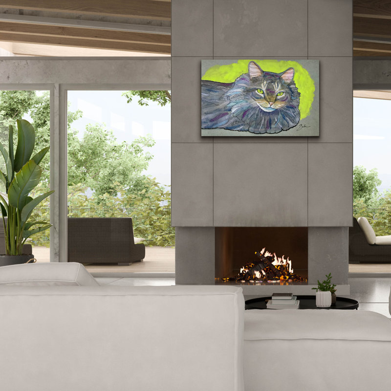 Toile épique Graffiti «Nice Cat» par Bebe Keith, 40 po x 26 po