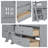 Funny Roof House Bed With Storage Drawers and Safety Guardrails-862486737