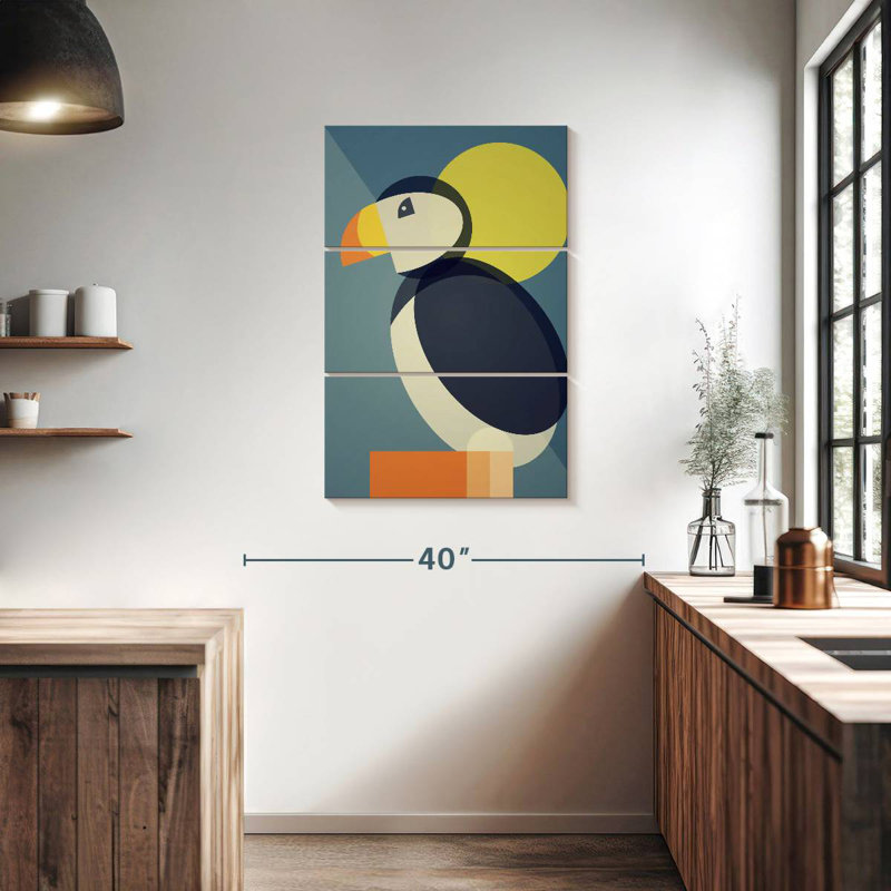 Macareux à motif géométrique Ashelle, H 38 po x l 24 po