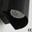  Outdoor Square Wall Light, Black GU10 Exterior Sconce, Waterproof Patio Porch Lamp 10 Inch/26cm