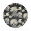 Leopard Walk Powder Vegan Leather Round Coasters-681272694