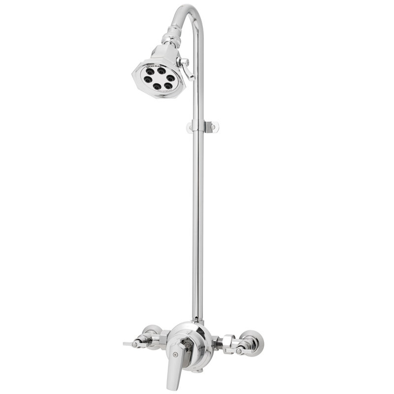 Douche pour l’extérieur à fixation murale 2,5 gpm 6-jets Vintage