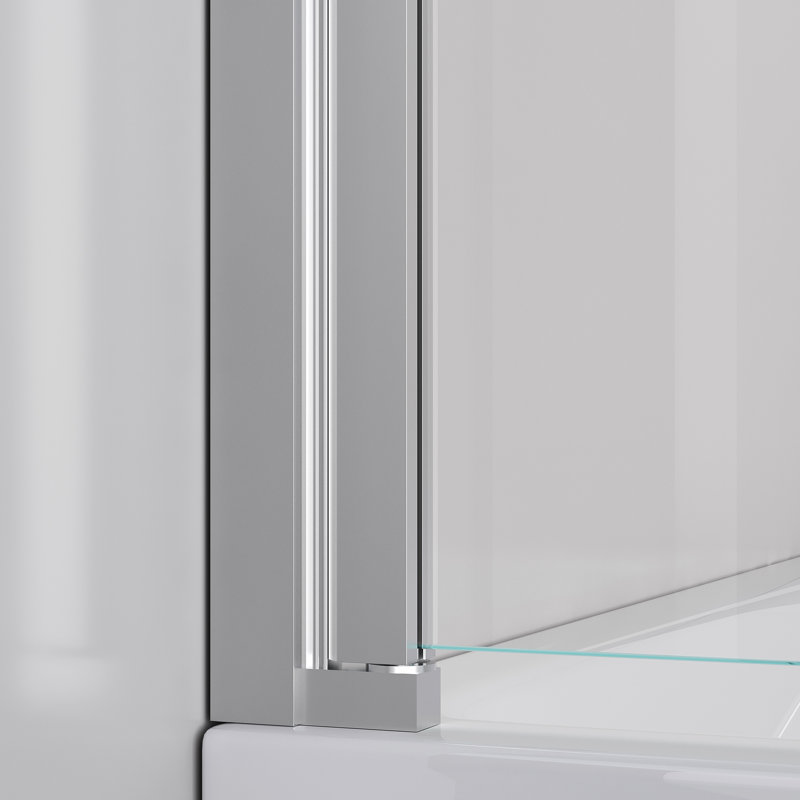 Portes de douche et de baignoire sans cadre durables, acier inoxydable, conception moderne pour la maison