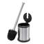 Brosse de toilette à couvercle à fermeture automatique et support avec 2 brosses de rechange Bath Bliss