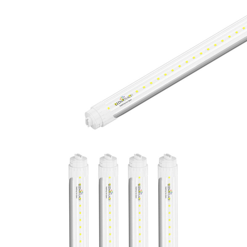 48 watts (équivalent de 80 watts), ampoule à DEL T8 non à intensité variable, base de lumière du jour, 6 500 K