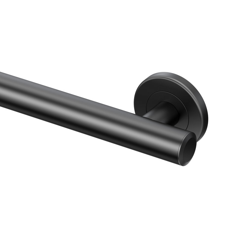 Latitude II Stainless Steel Wall Mount Grab Bar | ADA Compliant Safety Bar For Bathroom, 42", Matte Black