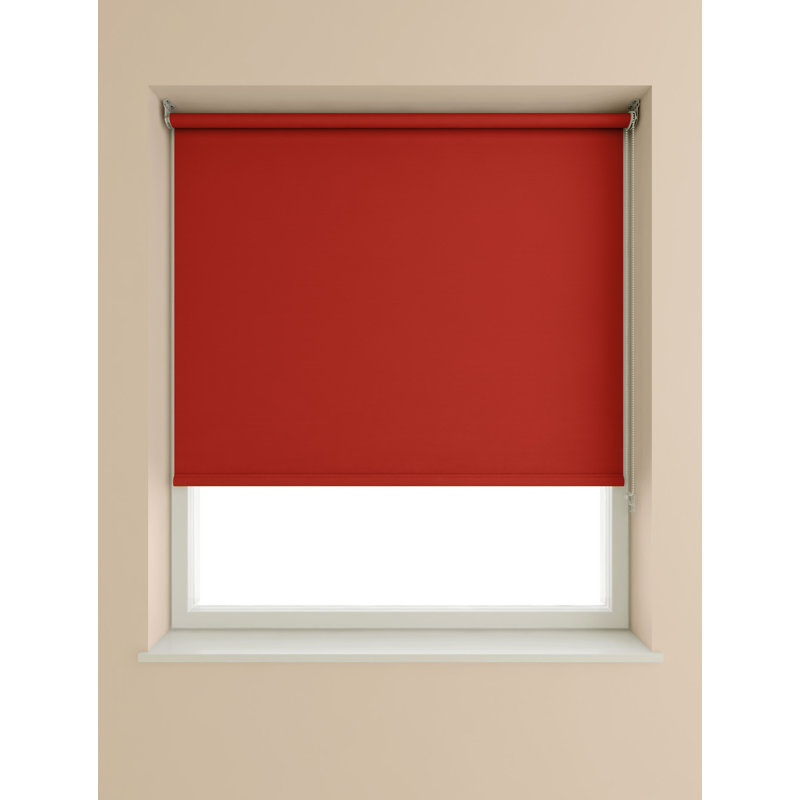 Blackout Roller Blind, 120cm W x 175cm L, Deep Red