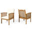 Fauteuils de jardin club - Assise profonde et revêtement en tissu avec rembourrage central et système anti-éclaboussures