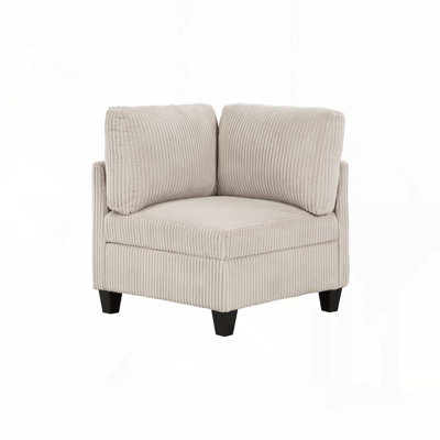 Fauteuil d'appoint moderne en velours côtelé