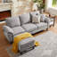 Canapé en L 79,72 po en forme de L avec repose-pieds-117027006